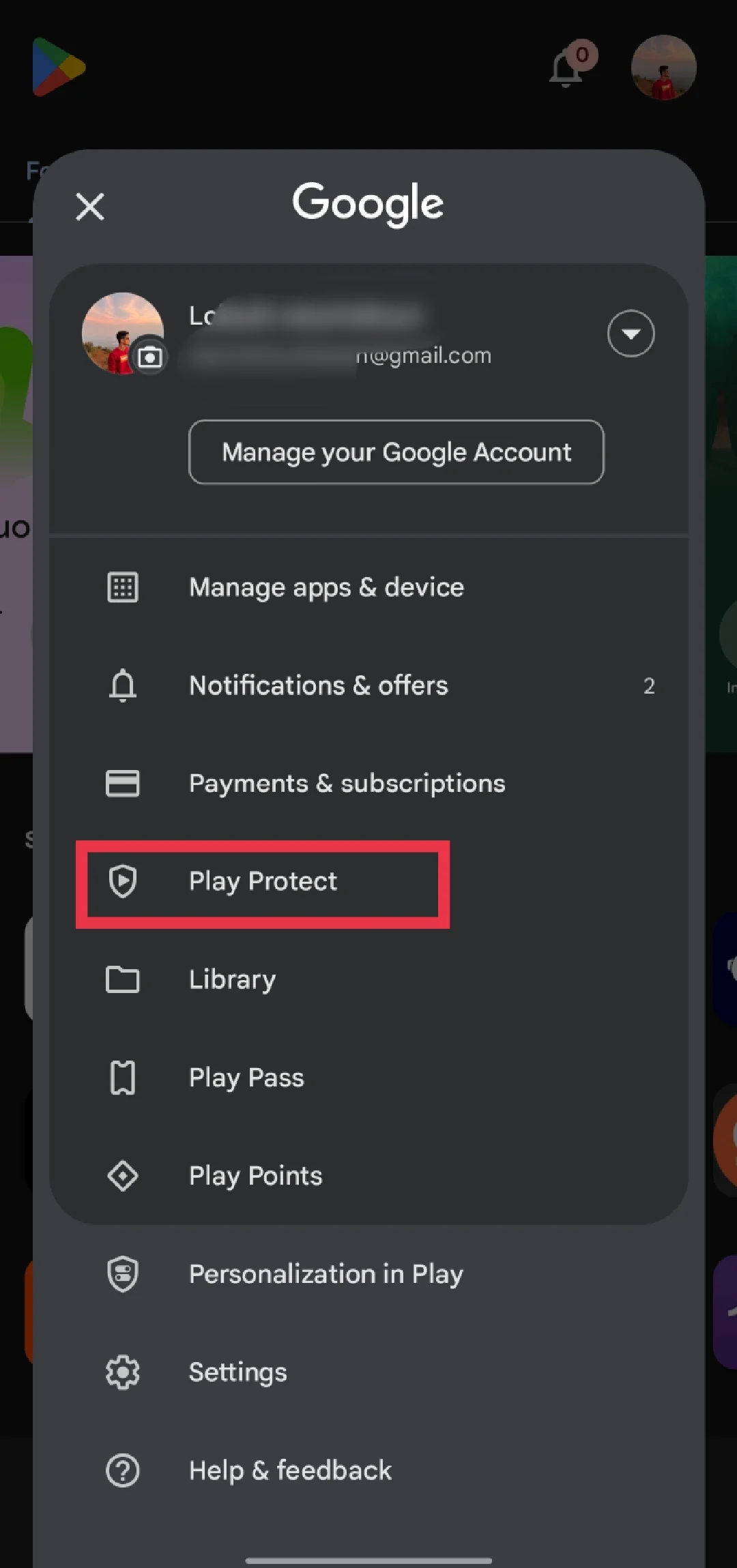 Play Protect on Playstore