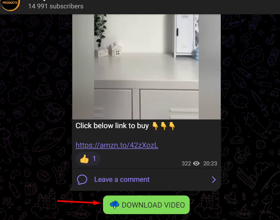 Download Video button