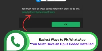 Fix WhatsApp You Must Have an Opus Codec Installed Error