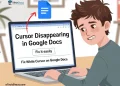 How to fix cursor disappearing or turning white in Google Docs by changing mouse settings