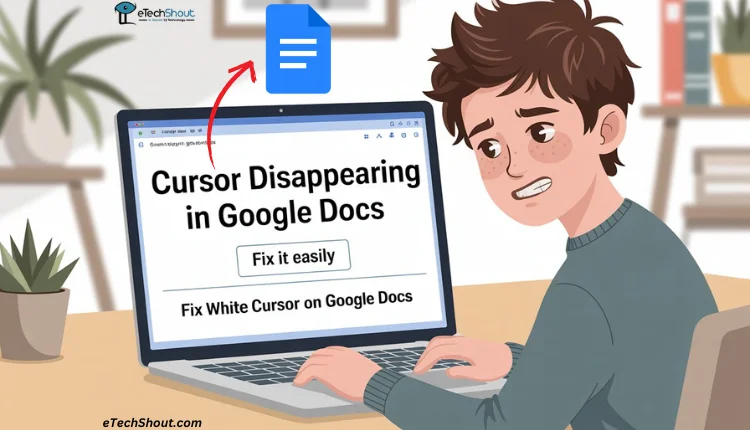 How to fix cursor disappearing or turning white in Google Docs by changing mouse settings