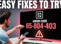 Step-by-step guide to fix DAZN Error Code 65 804 403 on any device