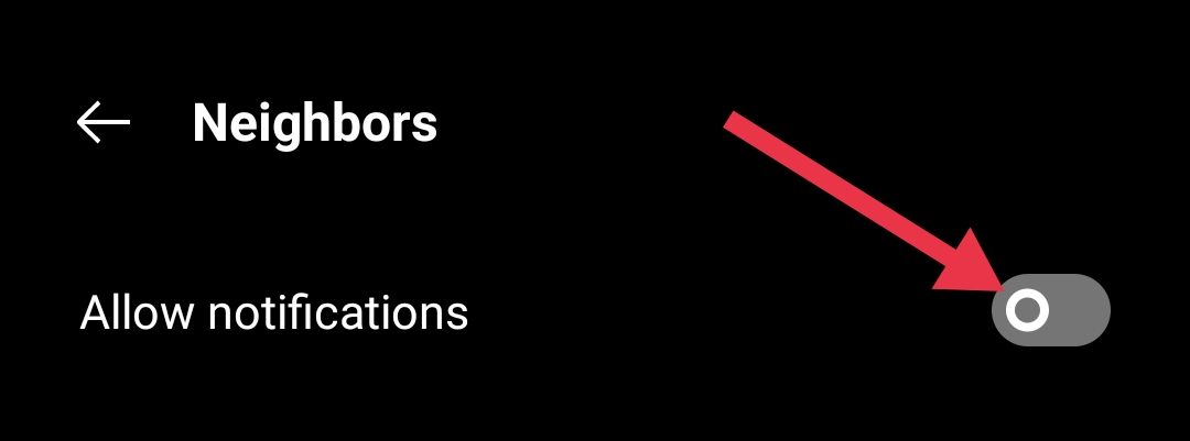 Turn off the toggle next to Allow Notifications in phone settings to stop all alerts from the Ring app