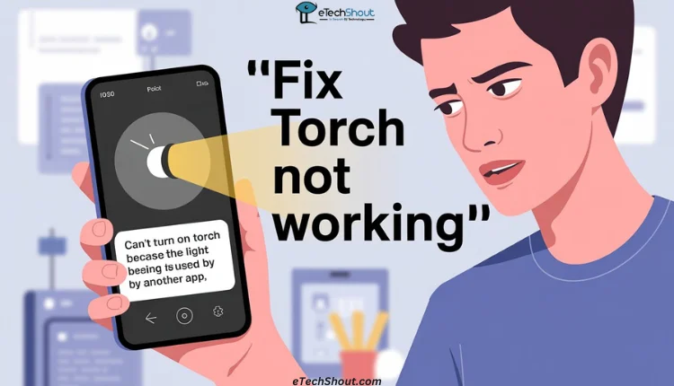 Guide to fix the “Can't turn on torch because the light is being used by another app” error on Android