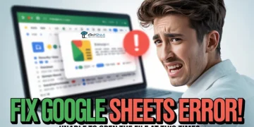 Guide to fix Google Sheets “Unable to open the file at this time” error