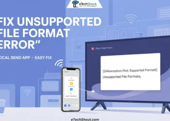 How to fix the "Unsupported file formats" error on the Local Send app easily using simple settings change