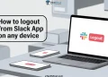 Step by step guide on how to logout from the Slack app on any device including phone, desktop, and web