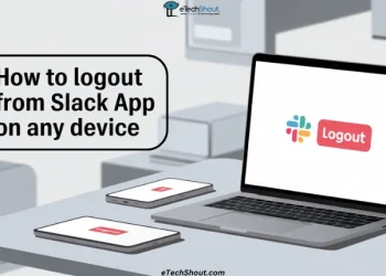 Step by step guide on how to logout from the Slack app on any device including phone, desktop, and web
