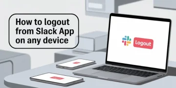 Step by step guide on how to logout from the Slack app on any device including phone, desktop, and web