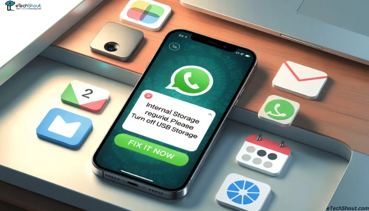 Step-by-step guide to fix WhatsApp error 'Internal storage required. Please turn off USB storage'