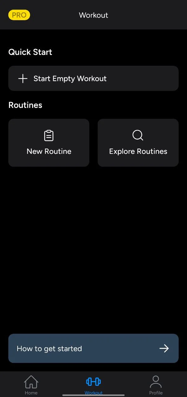 Hevy app workout section showing live exercise tracking and progress