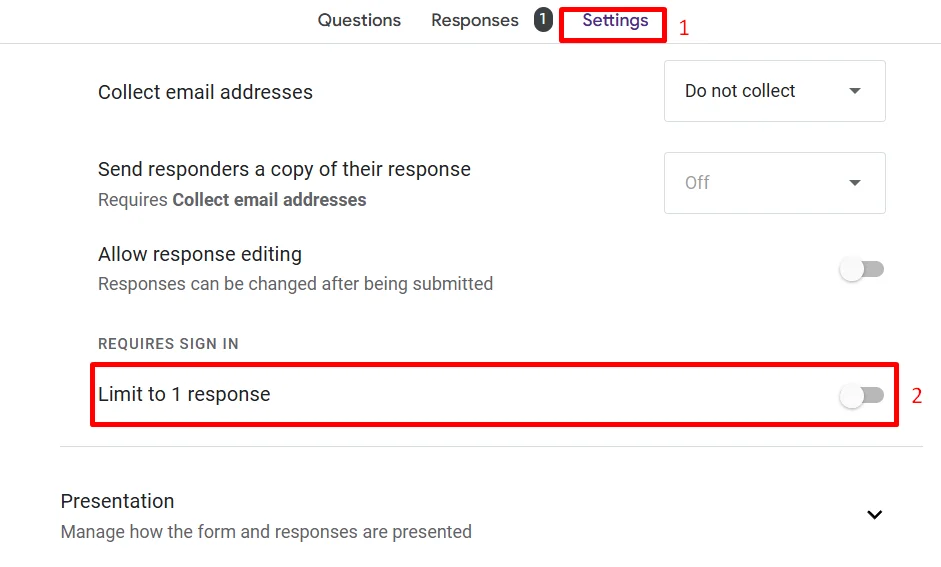 Make sure “Limit to 1 response” is turned off in Google Form settings