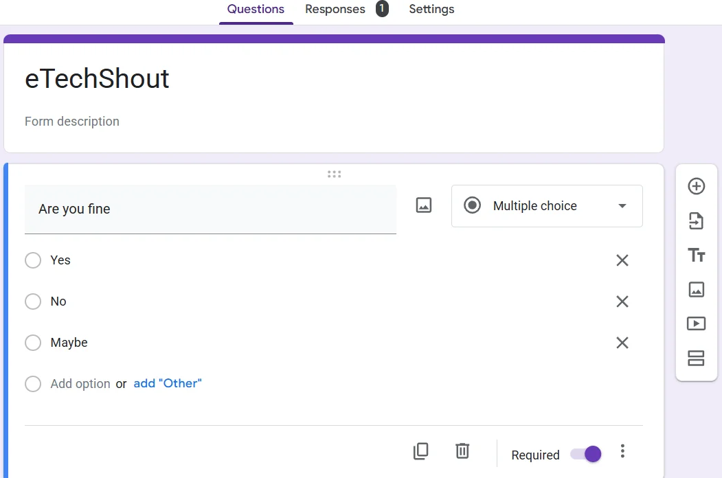 Check and adjust question validation rules in Google Form to allow responses