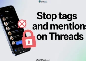 Guide showing how to stop people from tagging or mentioning you on the Threads app and Threads website