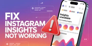 Steps to fix Instagram Insights not working or unavailable on your account