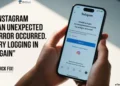 Quick fix for Instagram unable to login error showing unexpected error occurred message