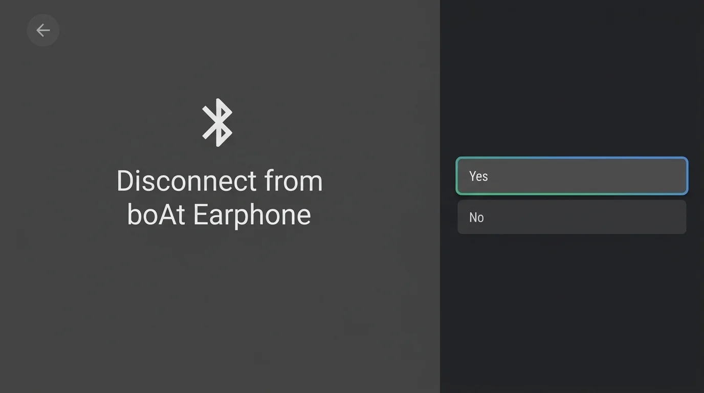 Remove or forget Bluetooth device from Android TV settings