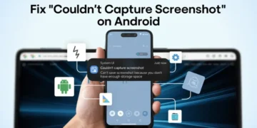 Steps to fix the "Couldn't capture screenshot" error on Android phones