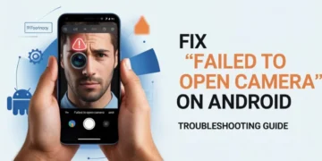 Troubleshooting guide on how to fix the Failed to open camera error on an Android phone