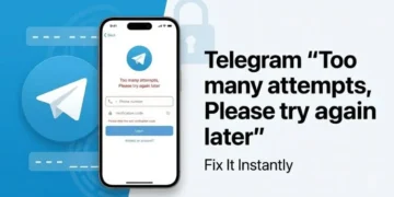 How to fix Telegram “Too many attempts, Please try again later” error