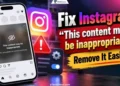 Instagram “This content may be inappropriate” warning and guide to remove the sensitive content restriction