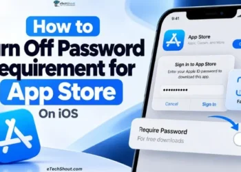 How to turn off the password requirement for Apple App Store downloads on iOS